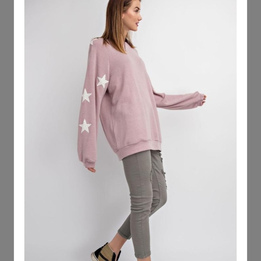 Star Sleeve Sweatshirt - Picture 3 of 4